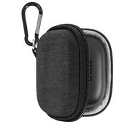 Boîtier Geekria Shield pour écouteurs Compatible avec JBL Vibe Buds 2, Beam 2, écouteurs True Wireless : étui de Voyage de Remplacement à Coque Rigide avec Clip Mousqueton (Gris foncé)