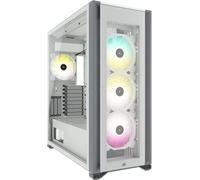 Corsair Boîtier ATX iCUE 7000X RGB, 3 panneaux verre trempé, 4x ventilateurs 140 mm, blanc