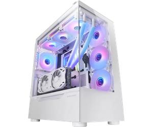 Boitier Grand Tour E-ATX Mars Gaming MC-Ult avec panneaux vitrés (Blanc)