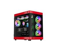 Boîtier grand tour Neso P1 Noir/Rouge E-ATX avec panneaux vitrés