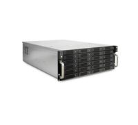 Boîtier HDD Inter-Tech 4U-4724 Rack 4U Gris Acier 24x 2.5/3.5" SAS/SATA Hot-Swap, 2x USB 2.0, 5 Ventilateurs, Alimentation Secteur, 481x685x176mm
