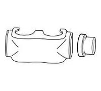 boîtier Heimeier 3850-50.553 en plastique, blanc RAL 9016