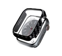 Boîtier hybride Crong pour Apple Watch 44 mm (carbone) - Boîtier avec verre