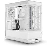 Hyte Boîtier PC Y40 Moyen tour – Panneaux vitrés, compatible ATX – Blanc