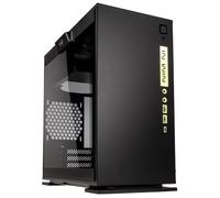 In Win Boîtier PC 301C - Micro-ATX - Panneau latéral fenêtré - Sans alimentation - Noir - USB/Audio