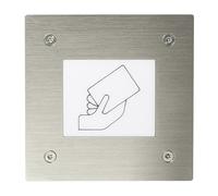 Boîtier inox encastré avec lecteur TERTIAIRE affleurant intégré VBEAFT - Aiphone 122009