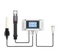 Boîtier IP65 montage RS485 Modbus capteur PH EC d'eau 2 en 1 électrode PH et électrode en plastique EC détecteur de qualité de l'eau avec affichage