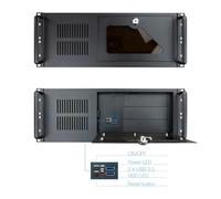 Boîtier IPC Rack 4U 19" ATX sans Source, 2 x 5,25" externes, 1 x 3,5" Externe, 8 x 3,5" internes, USB - Idéal pour Montage de serveurs et Stockage.