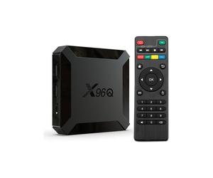Boîtier IPTV Android 10.0 X96Q TV Box H616 Quad Core 1 Go RAM 8 Go ROM 4K WiFi 2,4 GHz Smart TV Box Lecteur multimédia