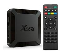 Boitier iptv Android TV Box X96Q Smart TV Box WiFi 1+8 Go avec Allwinner H313 TV Box Android 10.0 Prend en Charge 4K HD Multimédia