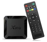 Boitier iptv Android TV Box X96Q Smart TV Box WiFi 2+16 Go avec Allwinner H313 TV Box Android 10.0 Prend en Charge 4K HD Multimédia