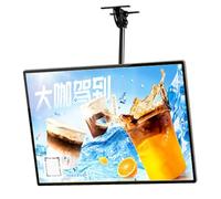 Boîtier Lumineux Led Ultra Mince à Clip, Panneau De Menu Rétroéclairé Led, Affichage De Poster éclairé Avec Tige Télescopique, Pour Cadre Publicitaire De Restaurants, Cafés Et Maga Horizontal 50*60cm