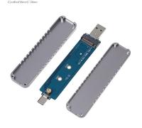 boîtier M.2 SSD vers USB 3.1, adaptateur de Type C et Type A, convertisseur pour SSD PCI-e (clé M)