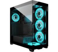 Generique Boîtier PC M.RED Radiant.X Grand Tour vitré sans alimentation Noir