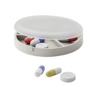 Boîtier Magnétique Pour Comprimés, Organisateur de Pilules de Poche pour Voyage, Boîte de Rangement Légère Compartimentée pour Hommes Grands-Parents Famille Amis Pendant les Voyages en