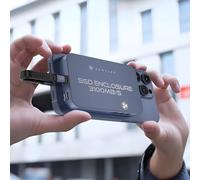 Boîtier magnétique USB-C 40 Gbit/s NVMe SSD pour iPhone 15 Pro Max Pro, adaptateur USB vers 2280 NVMe PCI-E, boîtier SSD externe en aluminium avec ventilateur de refroidissement pour MacBook/iPad Pro