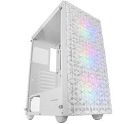 Mars Gaming MC-MAG, Boîtier Gaming ATX, Panneau Latéral Verre Trempé, Double Grille Magnétique Anti-poussière Frontale + Supérieure, 3 Ventilateurs FRGB 120 mm, Refroidissement Liquide 360mm, Blanc