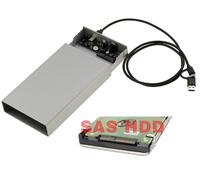 KALEA-INFORMATIQUE Boitier métal pour Disque SAS 2.5 ou 3.5 avec connecteur SFF-8482 Liaison USB3.2 Gen 2x1 10G et Alimentation 12V 3A