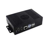 Boîtier métallique NVME PCIE avec option d'alimentation flexible et gestion des câbles intégrée pour Raspberry 5 Project