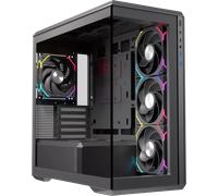Boitier Micro ATX ATX Einarex ZM800 RGB avec panneaux vitrés (Noir)