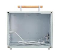Boîtier Micro ATX, Châssis de Jeu à Panneau Latéral Transparent 335 X 135 X 80 Mm avec Poignée en Bois, Boîtier D'ordinateur Mini USB 3.0 de Type C, pour I7 13700K pour