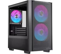 Boitier Micro ATX Einarex PM150 RGB avec panneau vitré (Noir)