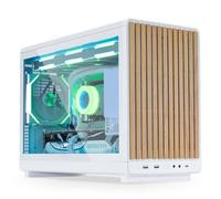 Boîtier Micro ATX - Lian Li - A3 Wood Edition - Blanc - Compatible M-ATX/ITX - 4 emplacements d'extension