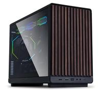 Lian Li Boîtier Micro ATX A3 Wood Edition Noir – Compatible M-ATX/ITX – 4 emplacements d'extension
