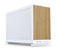 G99.A3W-WD.00 Lian Li A3-mATX (Blanc/Bois Clair) - Boitier Mini Tour avec panneaux en mesh et façade en bois clair conçu en collabor