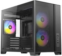 Boitier Mini Tour Micro ATX Antec Flux M RGB avec panneau vitré (Noir)