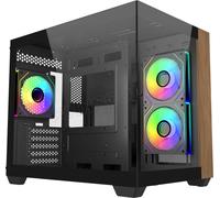 Boitier Mini Tour Micro ATX Cooler Master Elite 481 Wood avec panneau vitré (Noir)