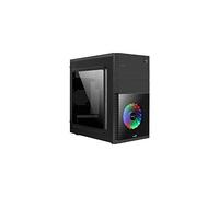 Boîtier Mini Tour Micro ATX Cosmo-C RGB avec Panneau Vitré, Noir