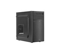 Aerocool Boîtier PC Micro-ATX CS103 – aluminium brossé, ventilateur arrière 80 mm, Noir