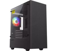 Boitier Mini Tour Micro ATX Gamemax Edge RGB avec panneau vitré (Noir)