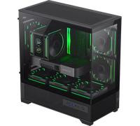 Boitier Mini Tour Micro ATX Gamemax Vista 2 RGB avec panneaux vitrés (Noir)