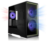 Boitier Mini Tour Micro ATX Lian Li Vector V150 RGB avec panneaux vitrés (Noir)