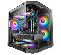 Boitier Mini Tour Micro ATX Mars Gaming MC-3T Lite RGB avec panneaux vitrés (Noir)