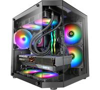 Boitier Mini Tour Micro ATX Mars Gaming MC-3T Lite RGB avec panneaux vitrés (Noir)