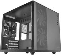 Mars Gaming MCMPRO, Boîtier Professionnel Compact Micro-ATX, Fenêtre Latérale Complète en Verre Trempé, 3X Ventilateurs 120mm, Panneau Latéral en Mesh, Noir