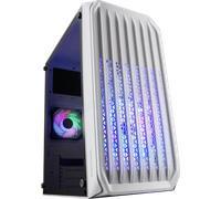 Mars Gaming Boîtier PC gaming Micro-ATX MC-S2 2 ventilateurs FRGB, fenêtre latérale, Blanc