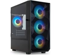 Boitier Mini Tour Micro ATX TooQ Seizure TQGCC901-B RGB avec panneau vitré (Noir)