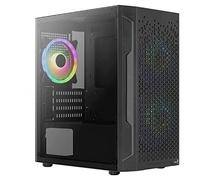 Aerocool Boîtier Mini ATX Trinity Mini Panneau verre trempé, 1×12cm FRGB, 2×FRGB Noir