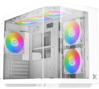 Boitier PC Mini Tour Micro ATX Xigmatek Cubi M RGB avec panneaux vitrés - Blanc