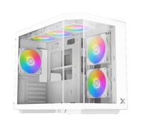 Boitier PC Mini Tour Micro ATX Xigmatek Cubi M RGB avec panneaux vitrés - Blanc