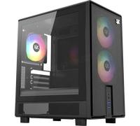 Boitier Mini Tour Micro ATX XYZ Atom RGB avec panneau vitré (Noir)