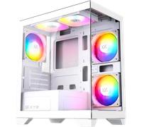 Boitier Mini Tour Micro ATX XYZ Titanium View Lite RGB avec panneaux vitrés (Blanc)