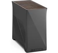 Fractal Design Era 2 ITX PC Case in Charcoal - Aluminium anodisé élégant, Plateau en Noyer Massif, Compatible avec Les GPU 3 Slots, câble Riser PCIe 4.0 Inclus