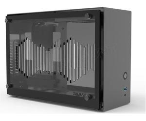 Boitier Mini Tour Mini ITX Zalman M2 Mini avec panneaux vitrés (Gris)