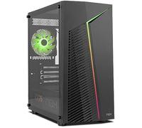NOX XTREME PRODUCTS Infinity Zeta - Mini Tour M-ATX/ITX ARGB Rainbow Dynamic, latéral en Verre trempé, Espace pour 6 Ventilateurs, Compatible avec Les Cartes Graphiques jusqu'à 310 mm, USB 3.0, Noir