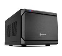 Boîtier Mini-tour - SHARKOON - QB One ITX - Noir - Panneaux en verre - 2 baies internes